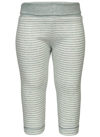OrganicEra Organic Leggings, Striped, Aqua Melange