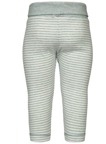 OrganicEra Organic Leggings, Striped, Aqua Melange