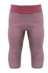 OrganicEra Organic Leggings, Striped, Bordeaux Melange
