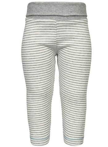 OrganicEra Organic Leggings, Striped, Grey Melange