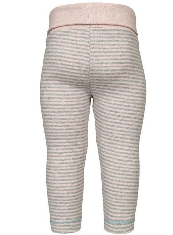 OrganicEra Organic Leggings, Striped, Rose Melange