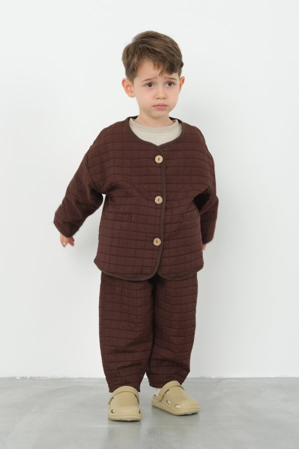 Oversized Jacket Dark Brown