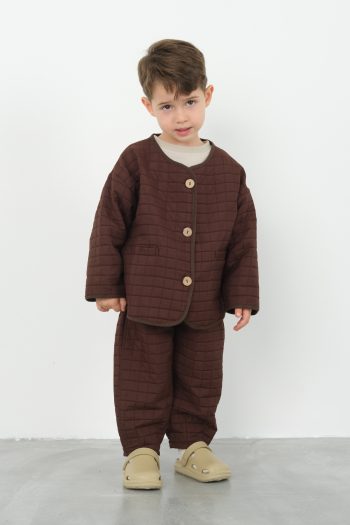 Oversized Jacket Dark Brown