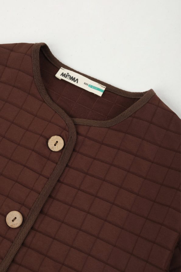 Oversized Jacket Dark Brown