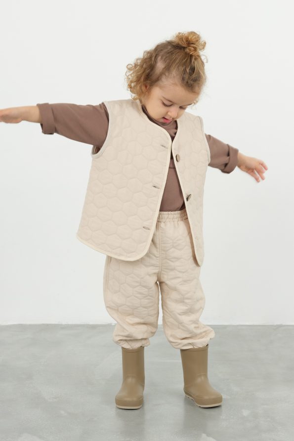 Beige Oversized Vest