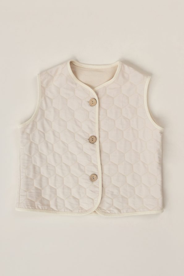 Beige Oversized Vest