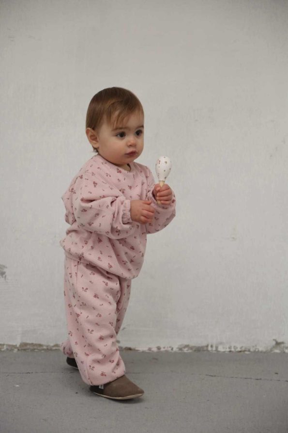 Pink Floral Printed Jumpsuit Set