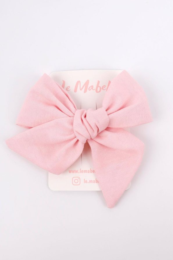 Pink Bow Hair Clip for Girls
