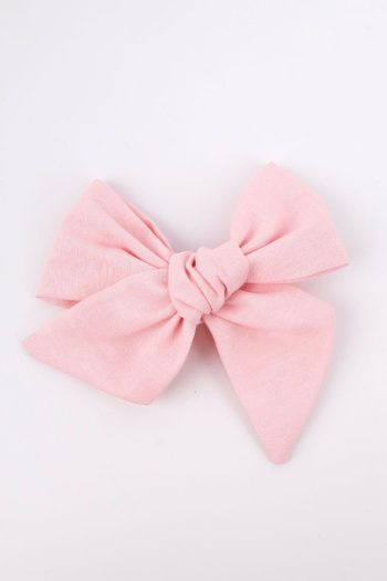 Pink Bow Hair Clip for Girls