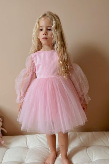 Pink Butterfly Wing Girls Dress - Kate
