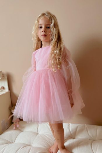 Pink Butterfly Wing Girls Dress - Kate