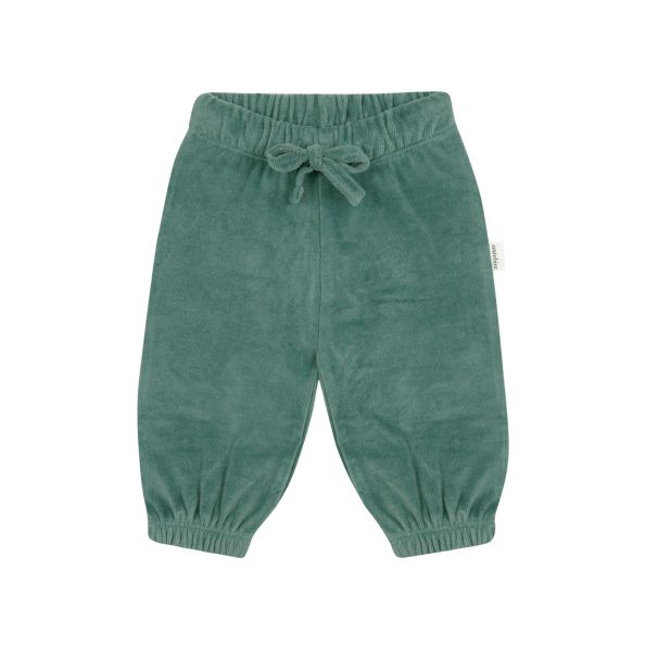 Petrol Velvet Sweatpants