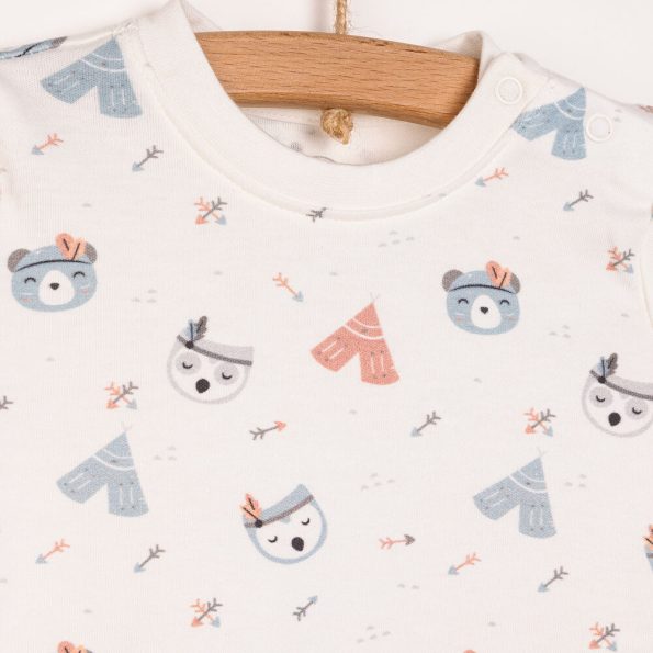 Boys' Long Sleeve Pajama Set in Gray