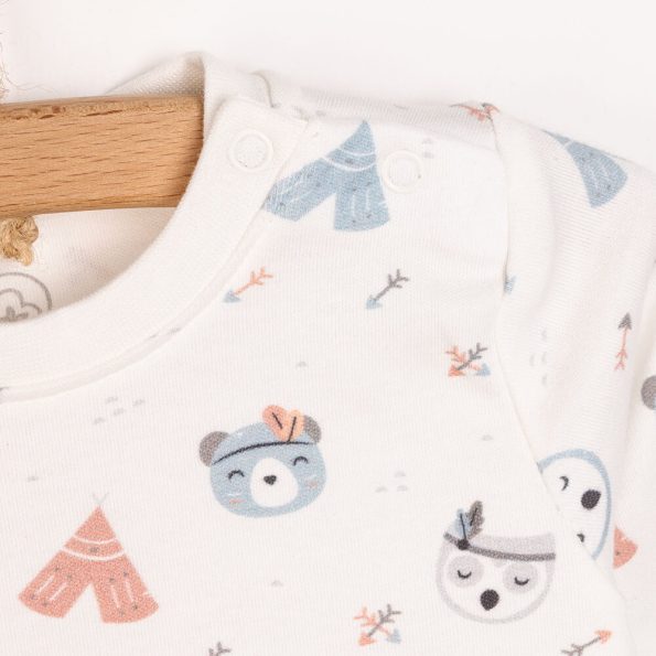 Boys' Long Sleeve Pajama Set in Gray