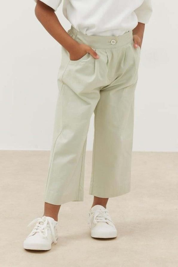Pleated Trousers Sage