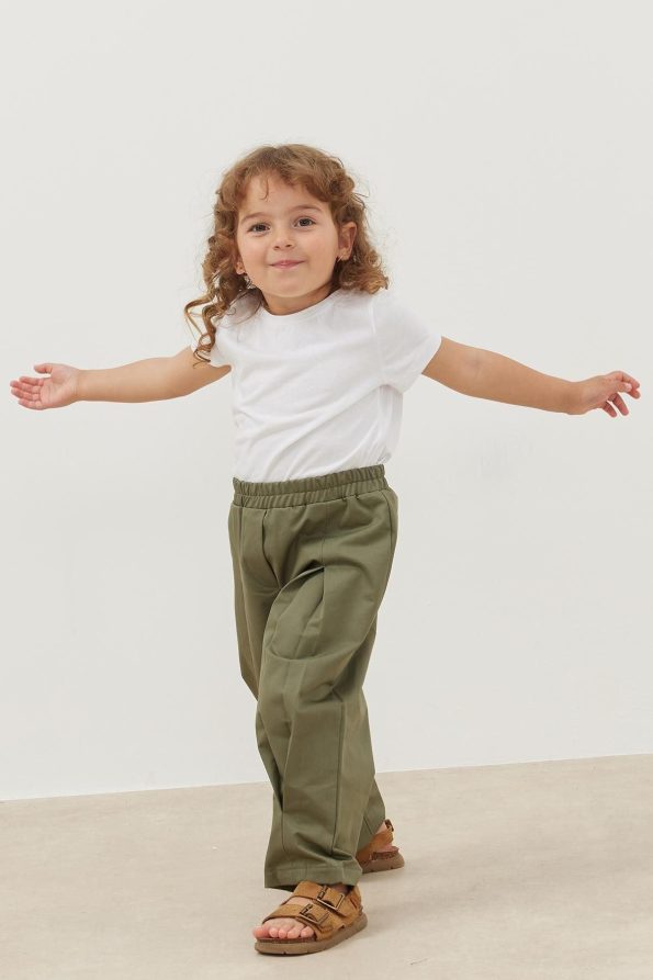 Pleated Pants Green