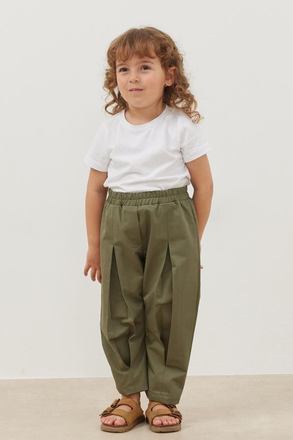 Pleated Pants Green