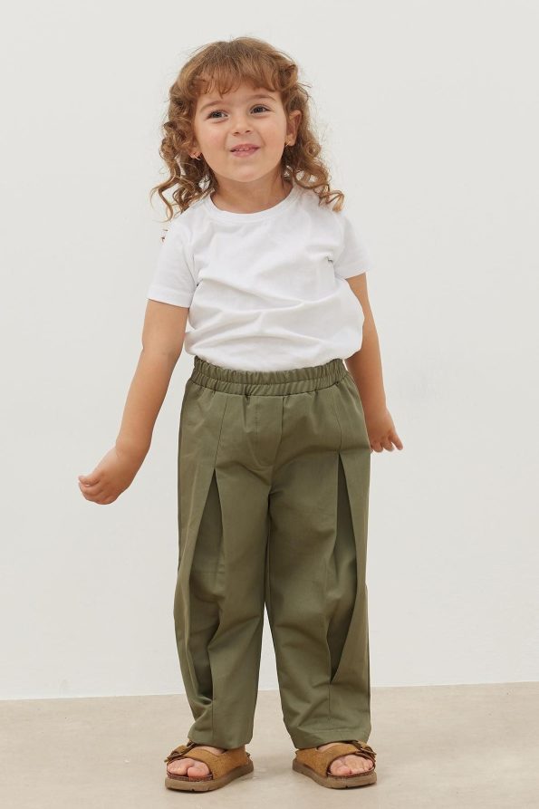 Pleated Pants Green