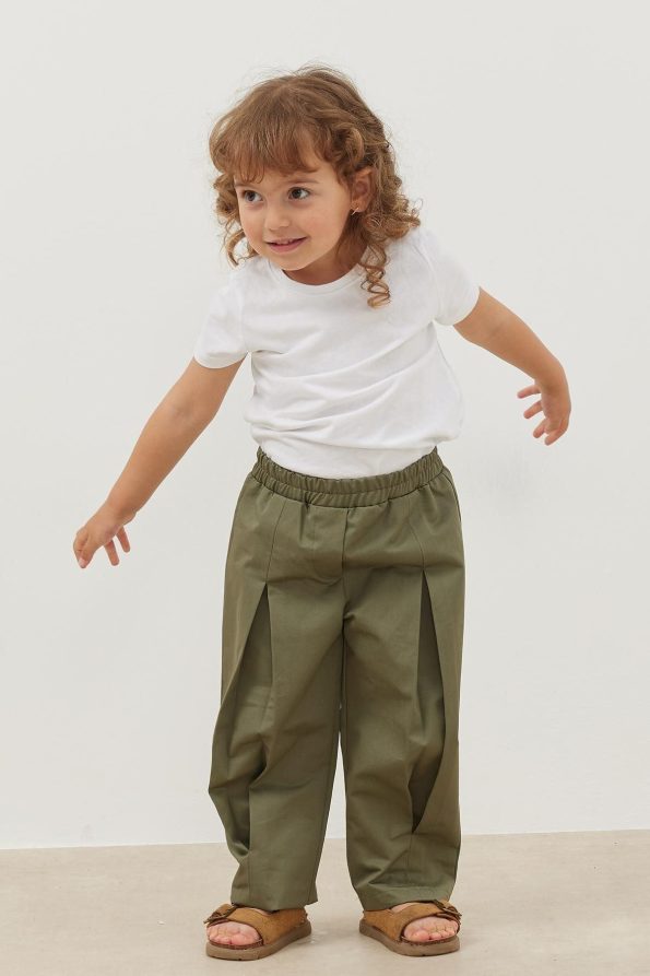 Pleated Pants Green