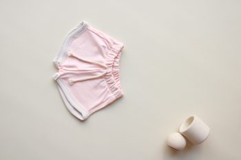 Dusty Pink Lace-Up Shorts