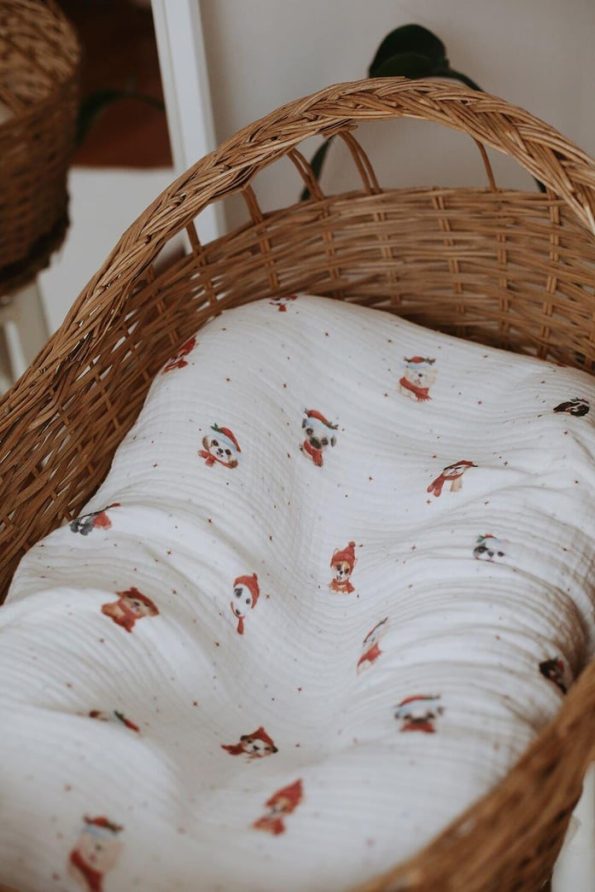Puppy 4-Layer Muslin Blanket 95x95cm