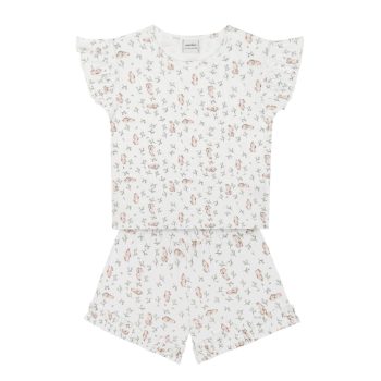 Cute Bunny Ruffled Pajama Set