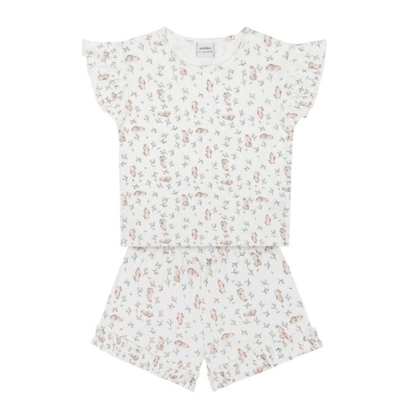 Cute Bunny Ruffled Pajama Set