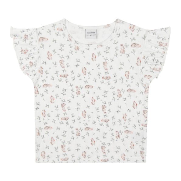 Cute Bunny Ruffled Pajama Set