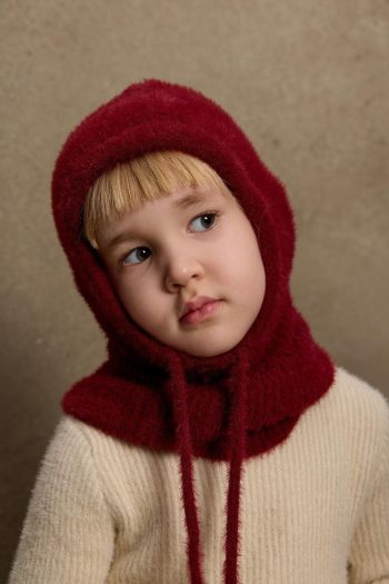 Soft Burgundy Balaclava Hat