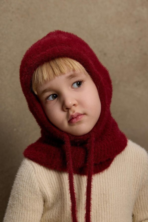 Soft Burgundy Balaclava Hat