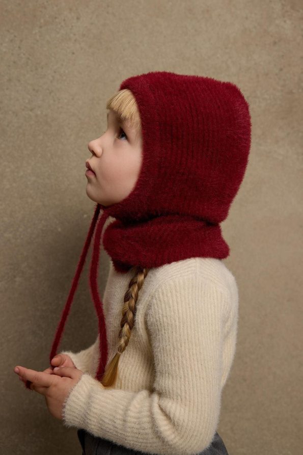 Soft Burgundy Balaclava Hat