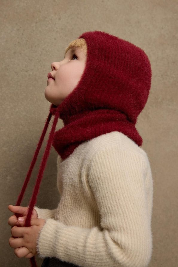 Soft Burgundy Balaclava Hat
