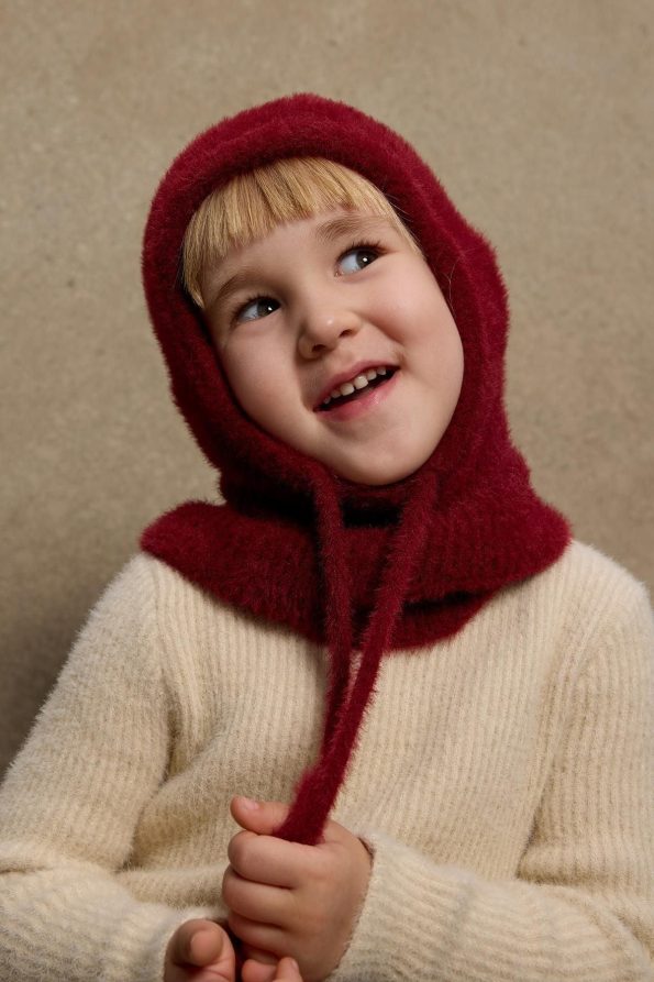 Soft Burgundy Balaclava Hat