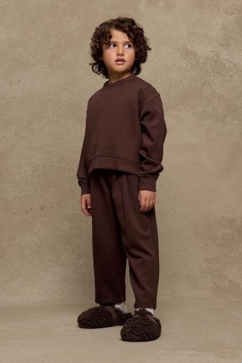 Soft Modal Pleated Set Brown