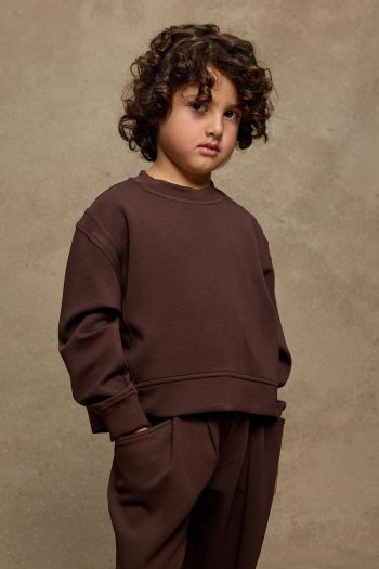 Soft Modal Pleated Set Brown