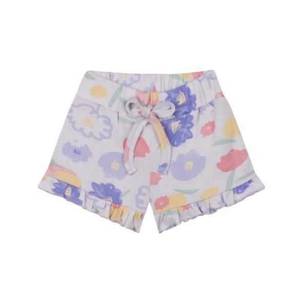 Watercolor Flower Shorts Set