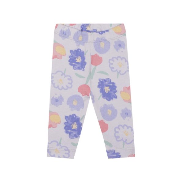 Floral Print Sweatshirt and Leggings Set