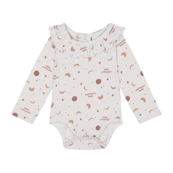 Sweet Dreams Ruffled Long Sleeve Bodysuit