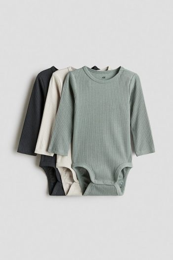 H&M 3-Piece Ribbed Bodysuit