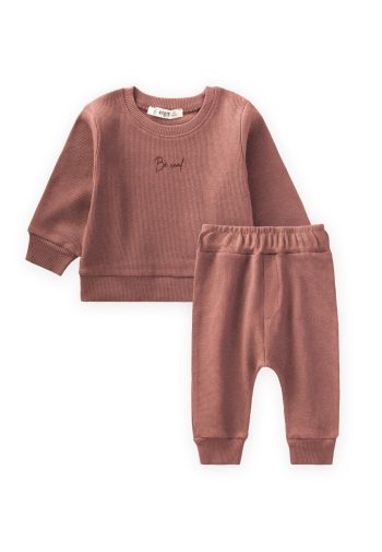 Be Cool Embroidered Sweatshirt Set