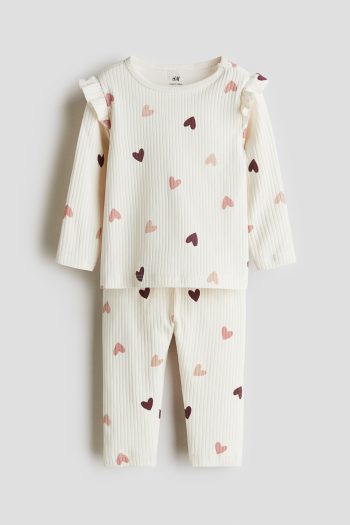 RIBBED AND COTTON SET