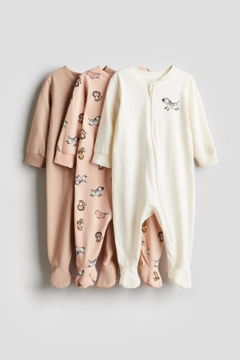3-PIECE ZIPPERED JUMPSUIT PAJAMAS
