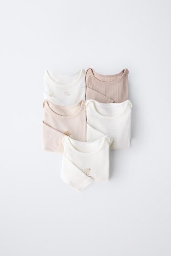 5-PACK OF CHICK PRINT BODYSUITS