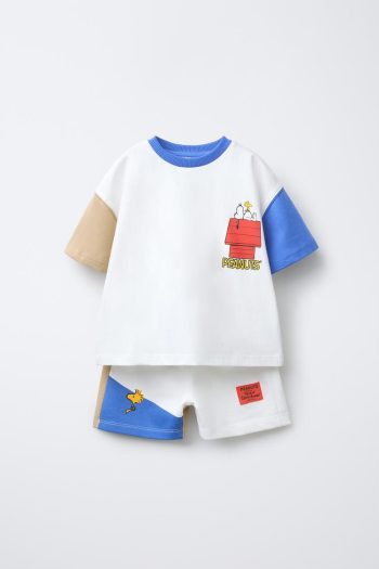 SNOOPY PEANUTS™ T-SHIRT AND BERMUDA JOGGING SET