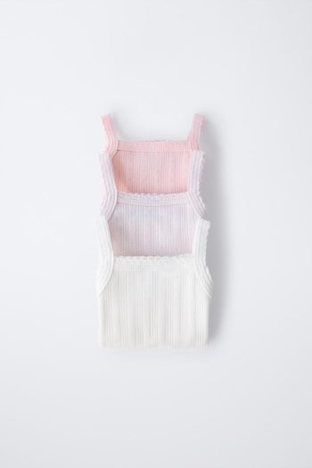 3-PACK OF RIBBED CUT-OUT BODYSUITS