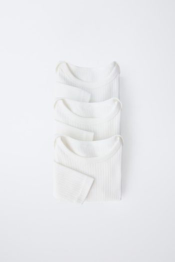 6 MONTHS-3 YEARS/ 3-PACK OF LONG SLEEVE BODYSUITS