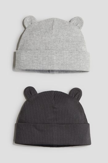 2-PIECE EAR DETAILED AND RIBBEANIE