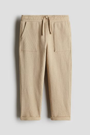 TEXTURED JERSEY JOGGER PANTS