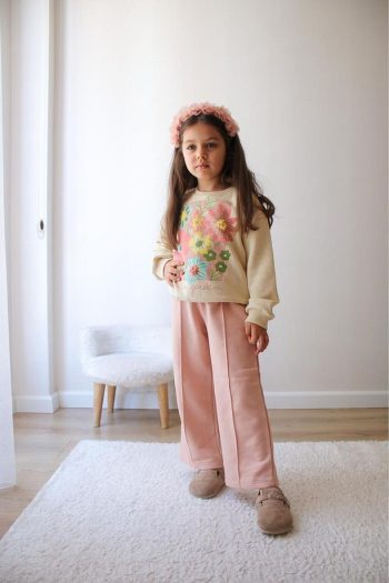 FLOWER PATTERNED KIDS SET