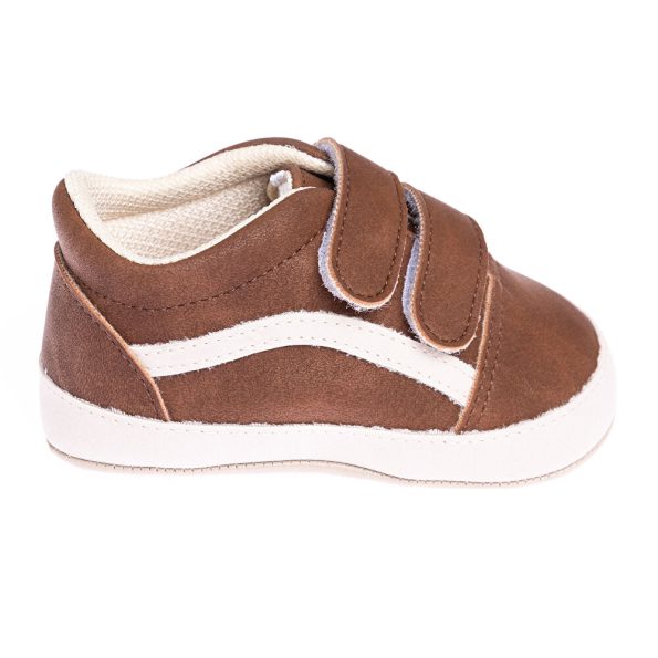 Unisex Pre-Walking Shoes Suede Brown